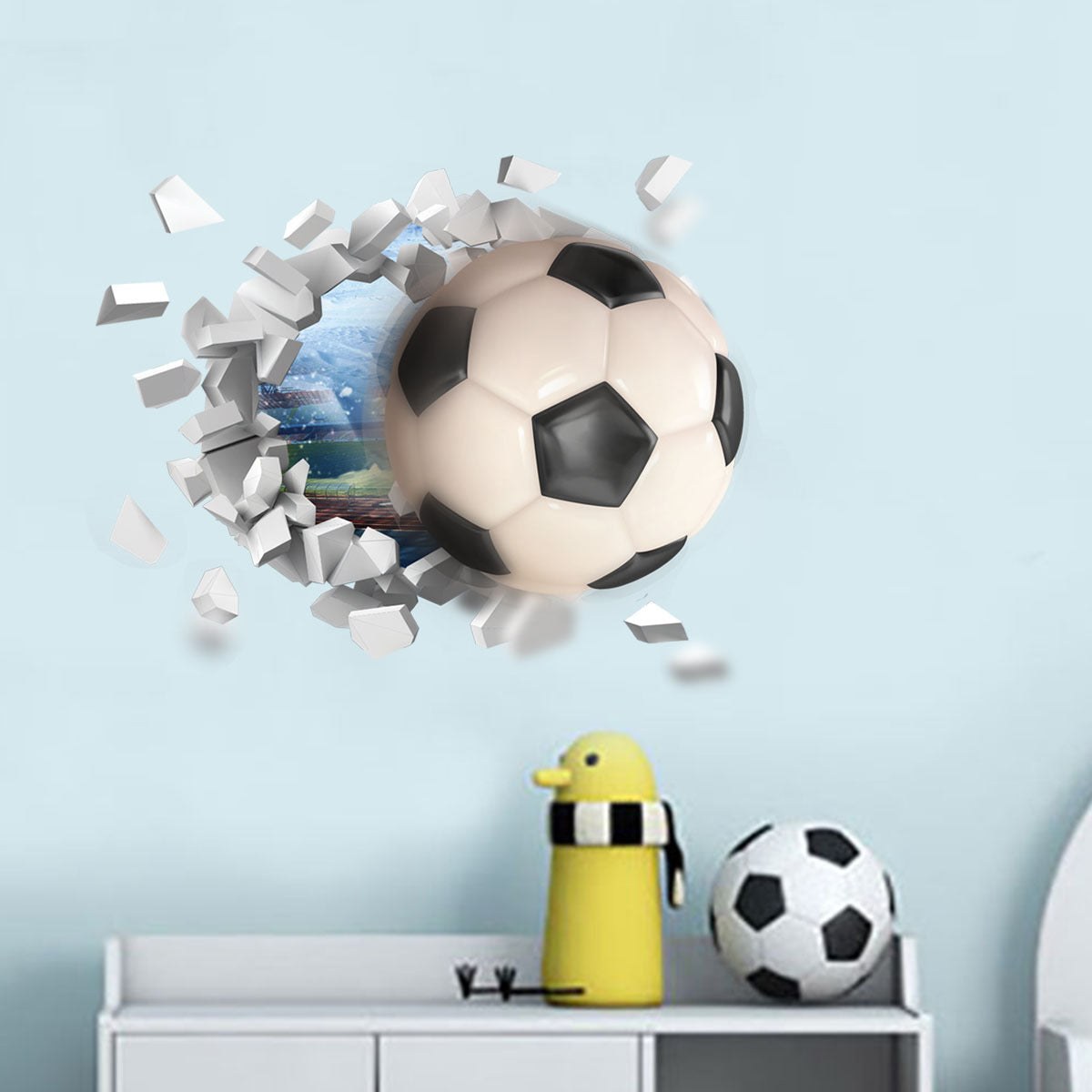 Living Room Background Football Decorative Wall Stickers