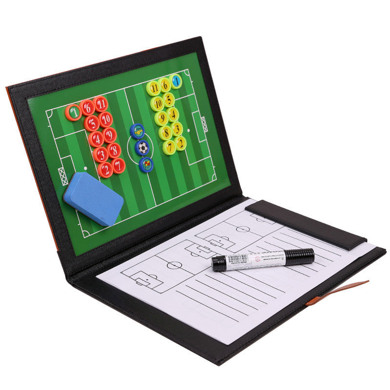 Magnetic leather football tactical board