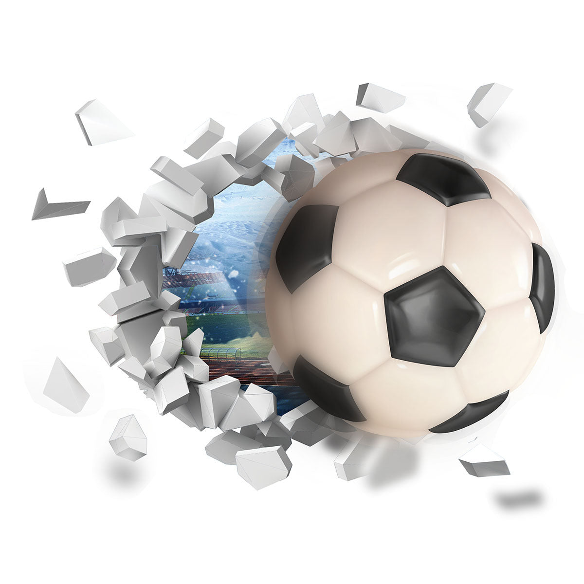Living Room Background Football Decorative Wall Stickers