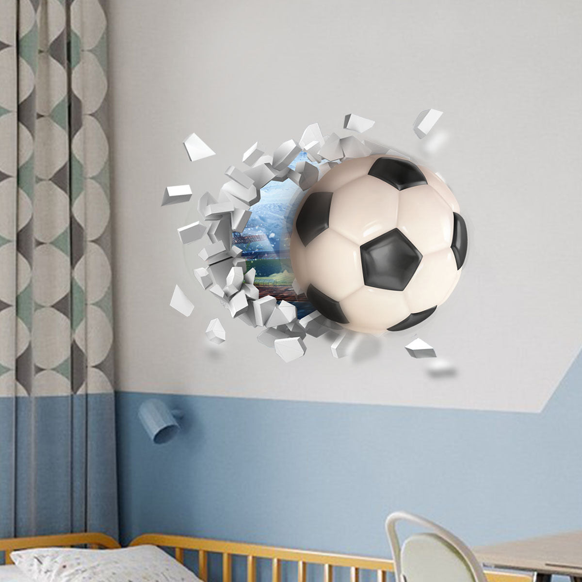 Living Room Background Football Decorative Wall Stickers